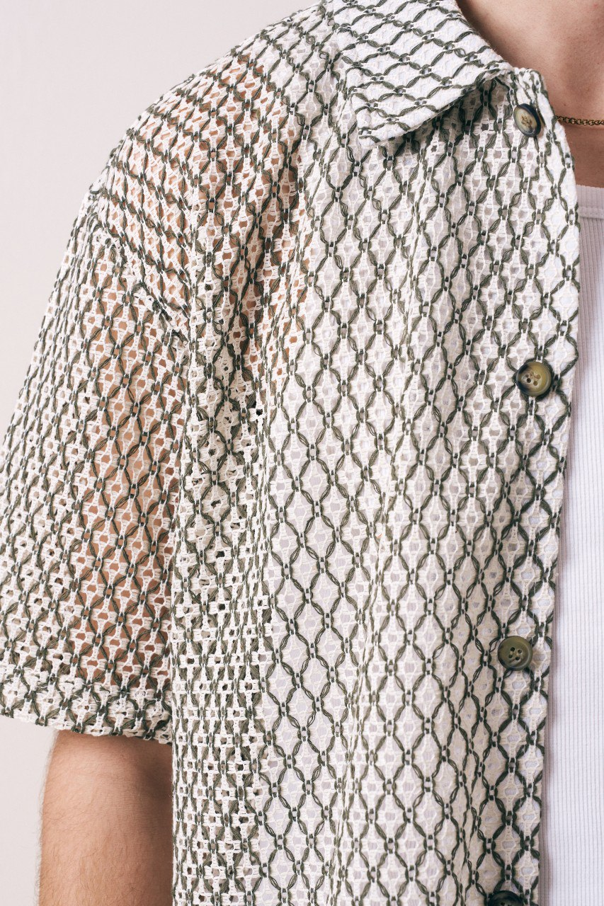 Wholesale Men's Khaki Shirt 1609W26-6372