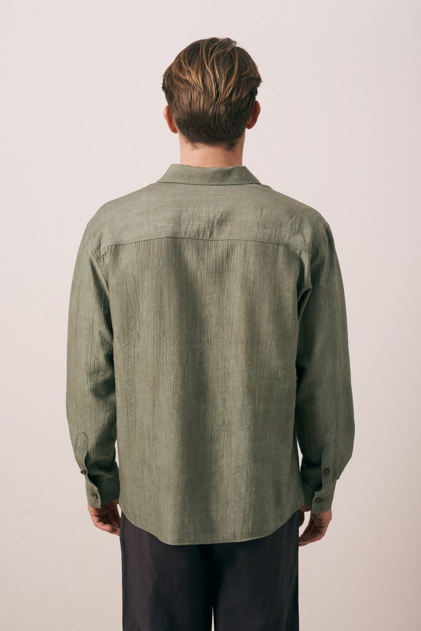 Wholesale Men's Khaki Shirt 1609W26-6376 