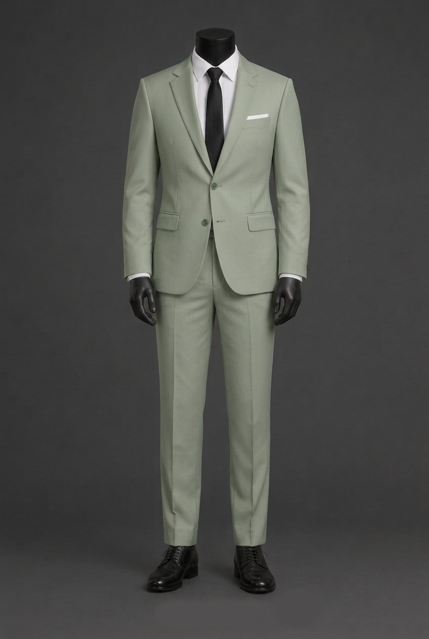 Wholesale Men's Khaki Two-Piece Suit 1701-121
