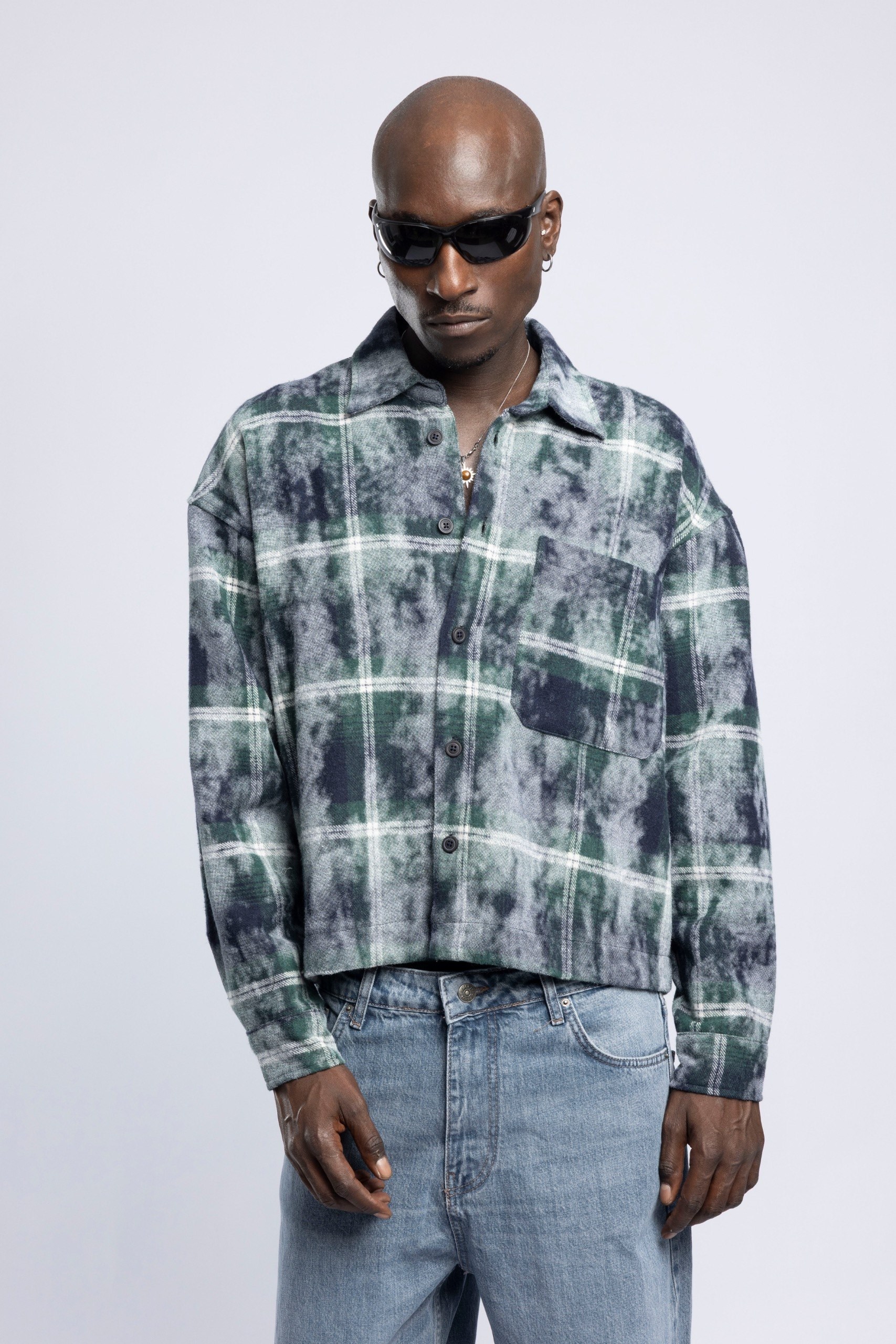 Wholesale Men's Khaki Washed Shirt  1503FW27-MRT-1817
