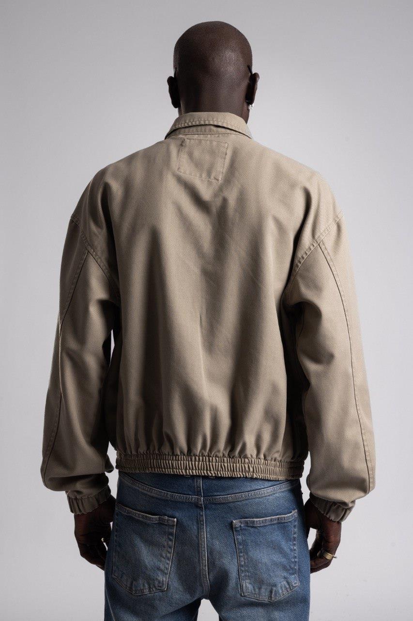 Wholesale Men's Latte Gabardine Jacket 1503W26-4594-1