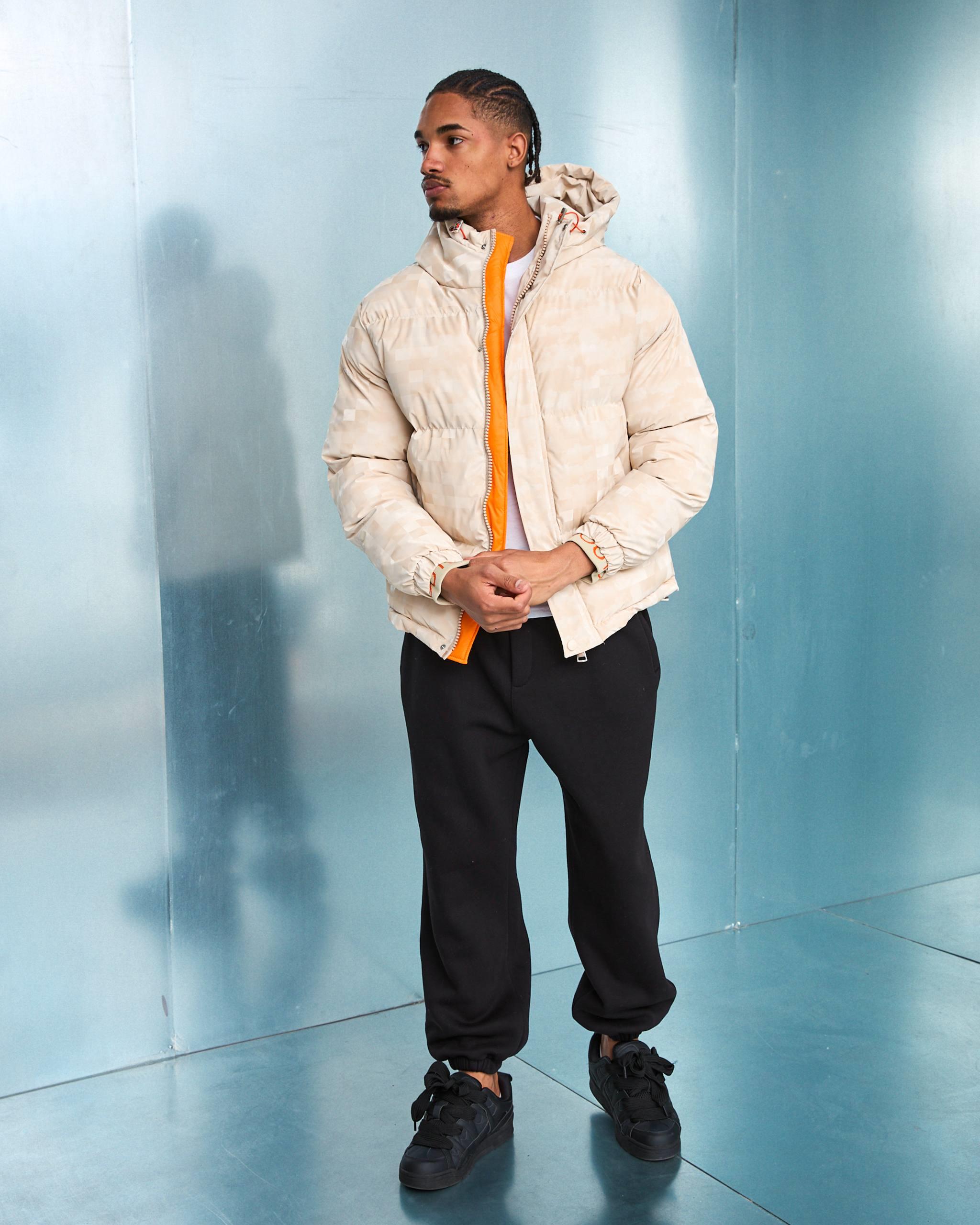 Wholesale Men's Light Beige Coat  1603W26-M1077