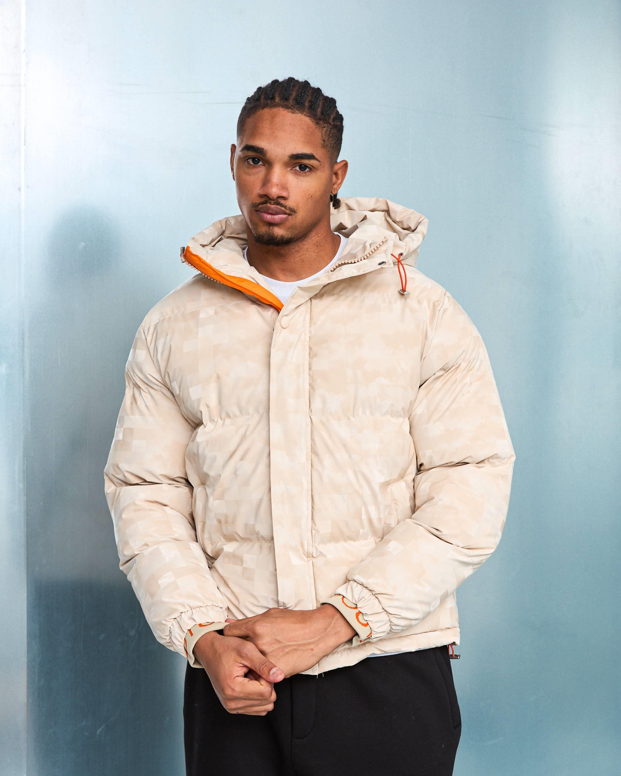 Wholesale Men's Light Beige Coat  1603W26-M1077