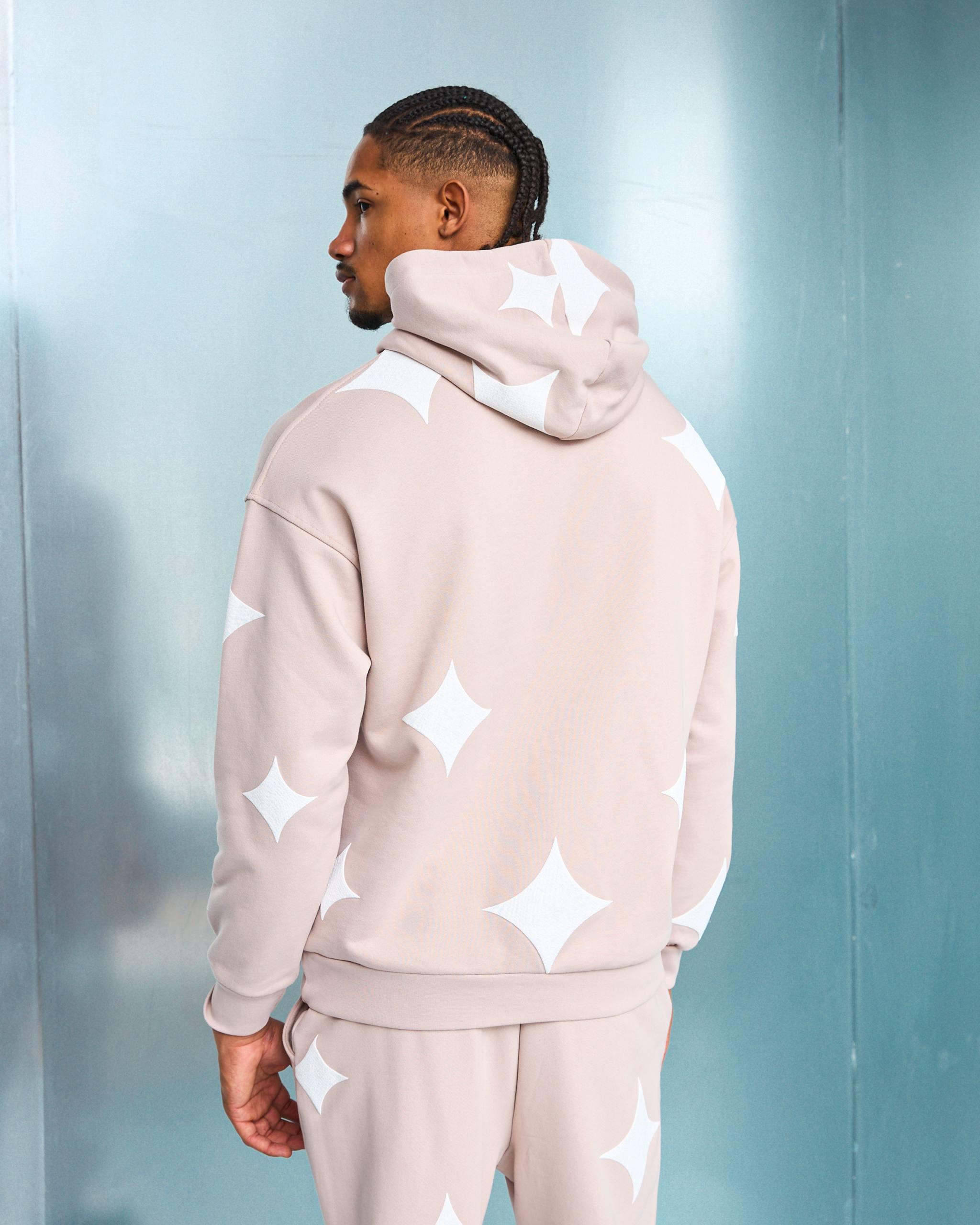 Wholesale Men's Light Beige Tracksuit 1603W26-25-K047