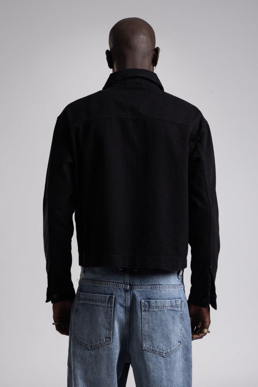 Wholesale Men's Light Black Jean Jacket  1503W26-4615