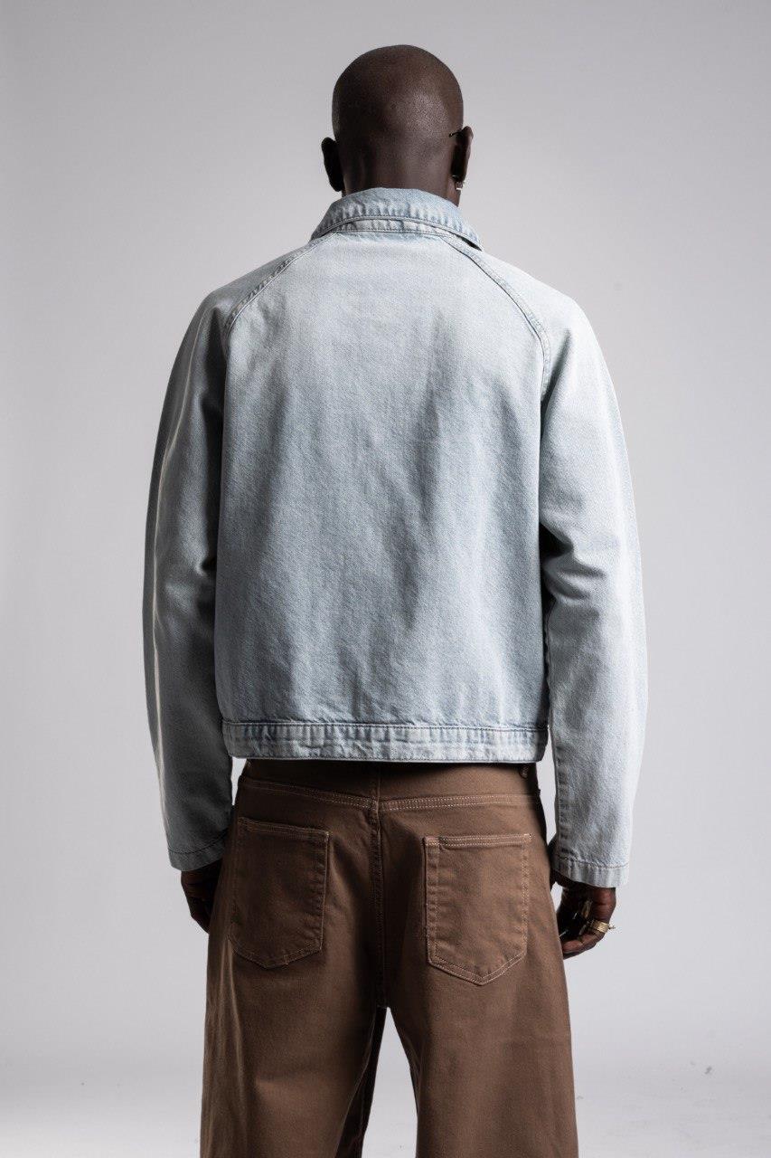 Wholesale Men's Light Blue Jean Jacket  1503W26-4598-1