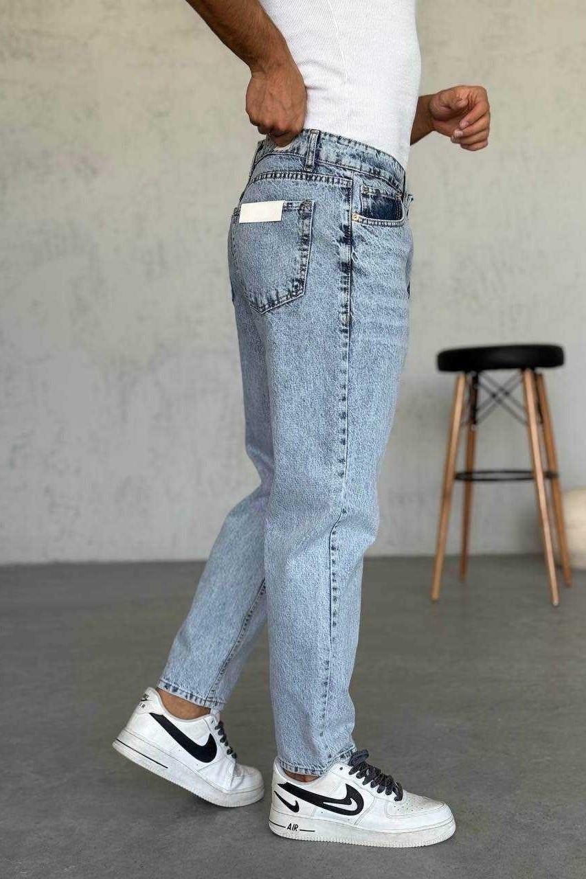 Wholesale Men's Light Blue Relaxed Fit Jeans 1504W26-PNT2842