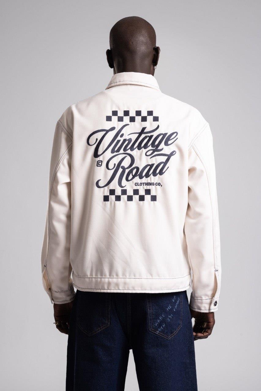 Wholesale Men's Light Ecru Jean Jacket  1503W26-4349-2