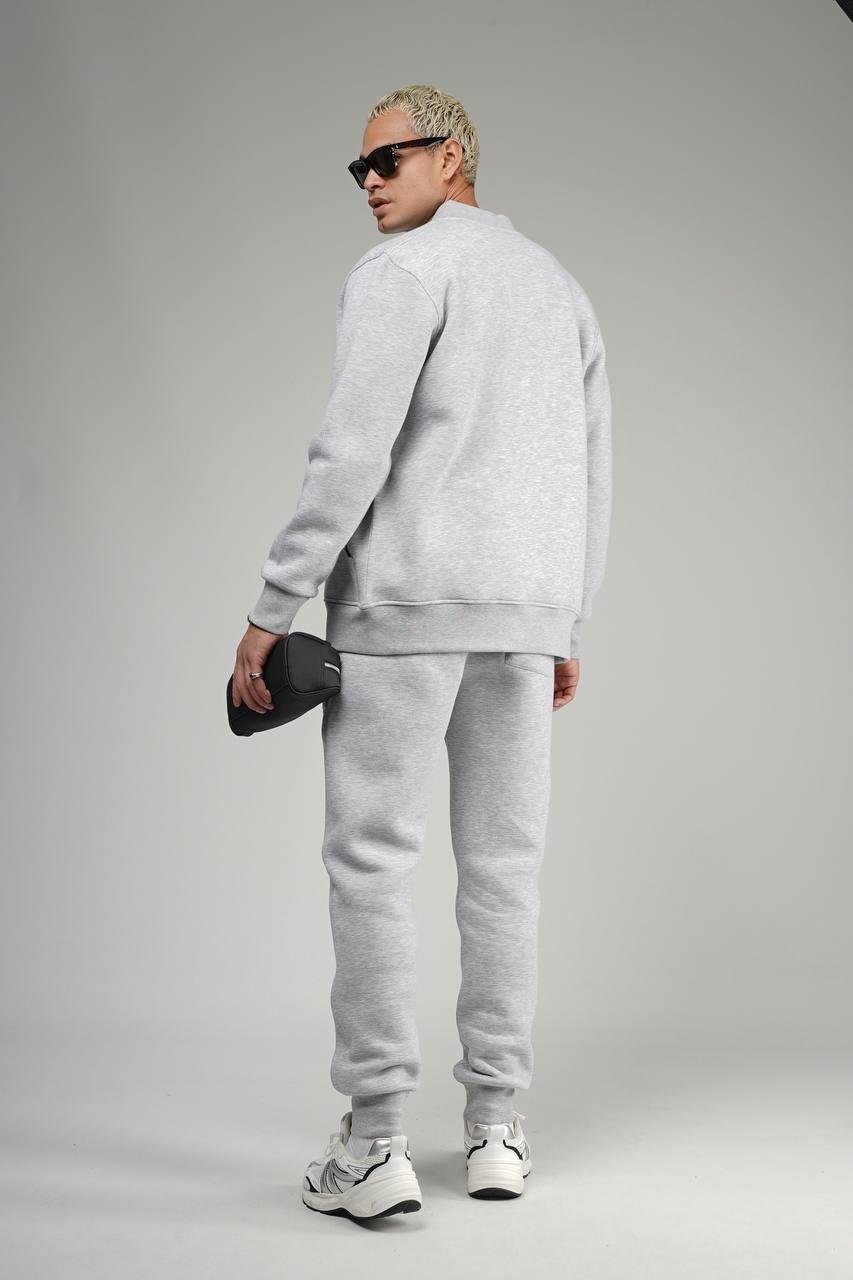 Wholesale Men's Light Gray Tracksuit 1690W26-128