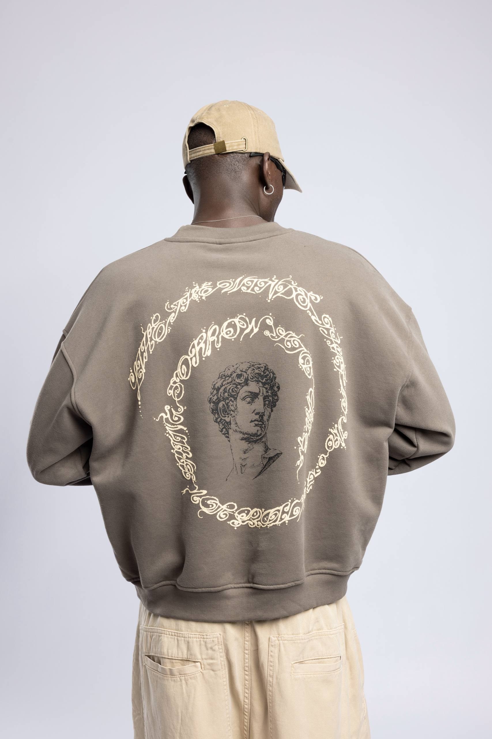 Wholesale Men's Mink Printed Sweatshirt  1503FW27-MRT-4642