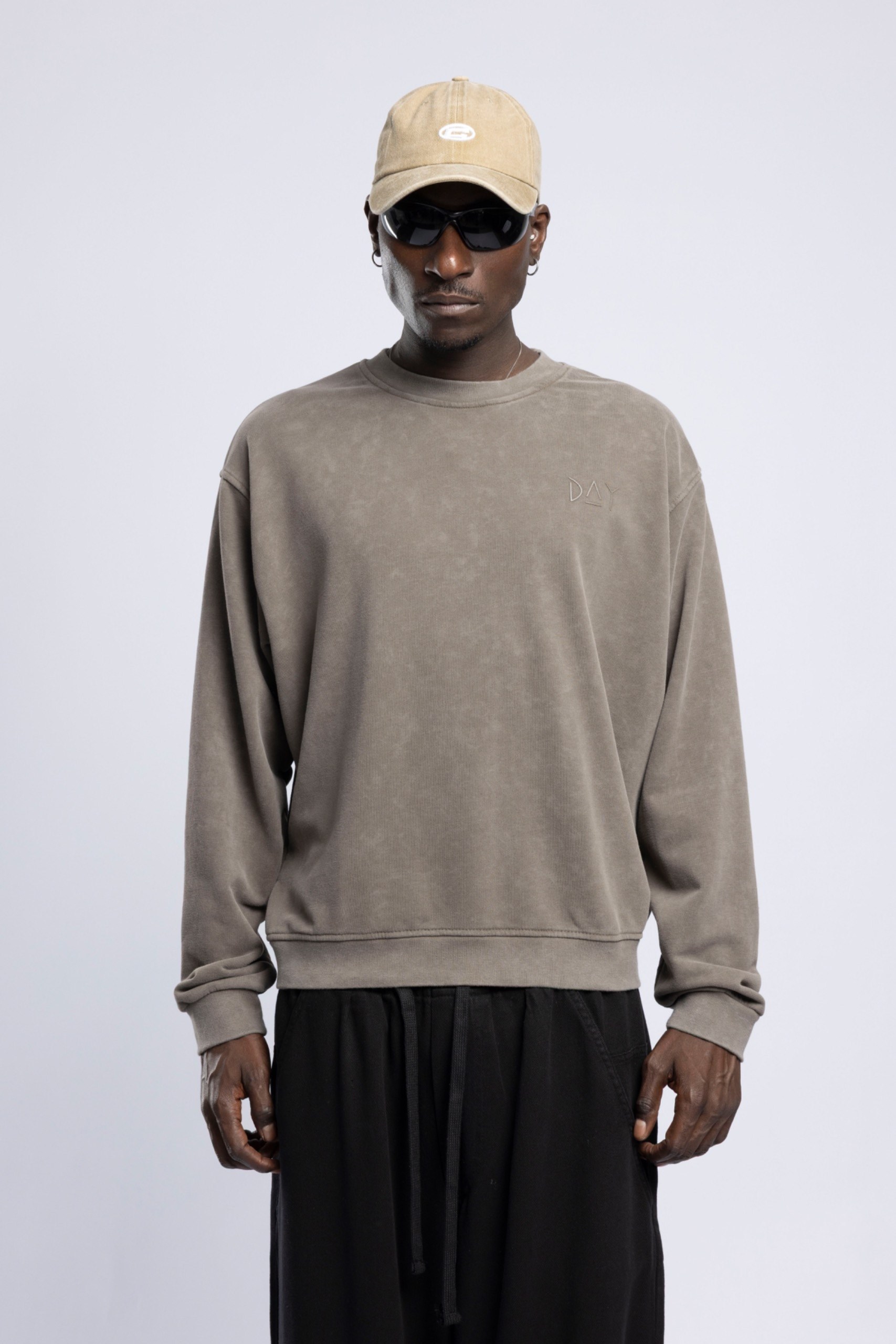 Wholesale Men's Mink Printed Sweatshirt  1503FW27-MRT-4636