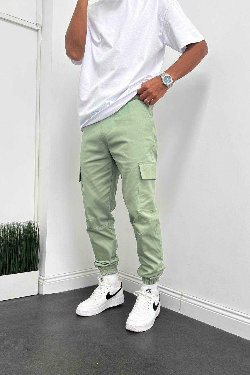 Wholesale Men's Mint Jogger Pants 1504W26-PNT5018