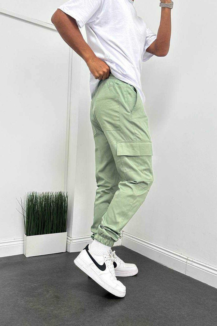 Wholesale Men's Mint Jogger Pants 1504W26-PNT5018