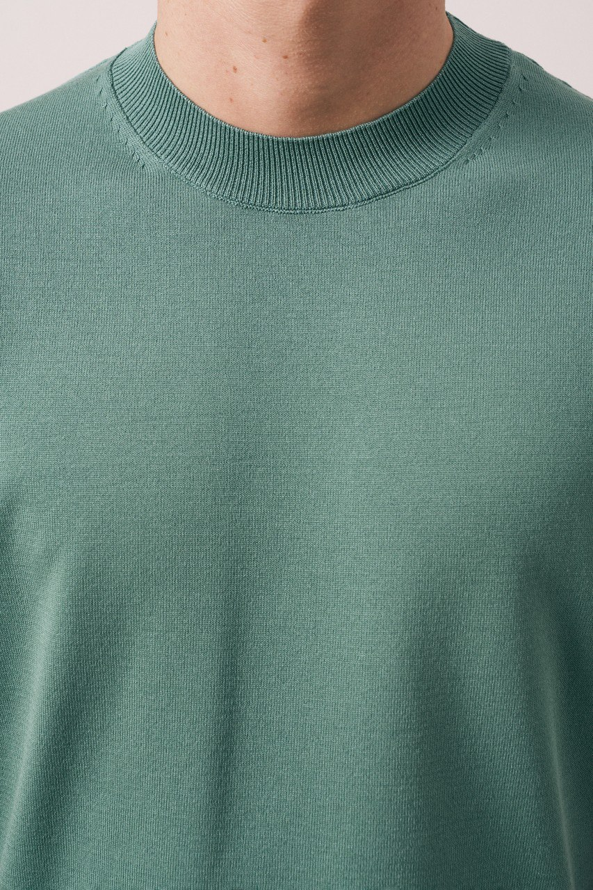 Wholesale Men's Mint Knit Crew-Neck T-Shirt 1609W26-66606