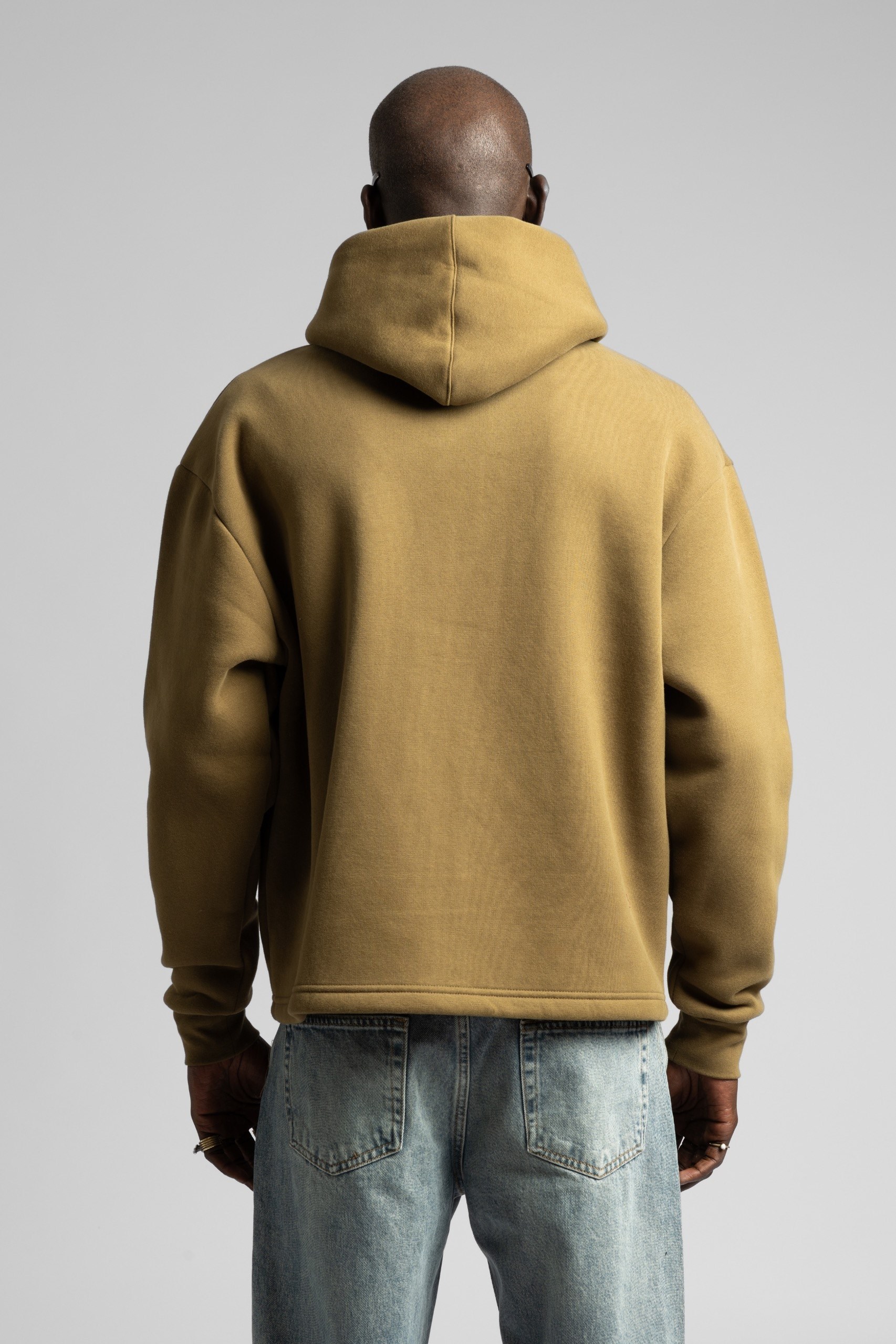 Wholesale Men's Mustard Embroidered Sweatshirt  1503FW27-26CK-029
