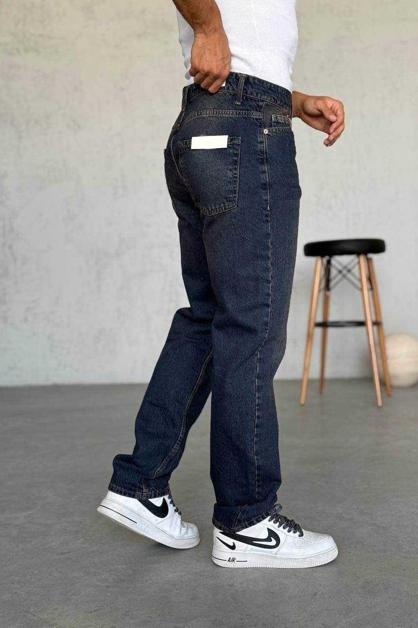 Wholesale Men's Navy Baggy Jeans 1504W26-PNT2798