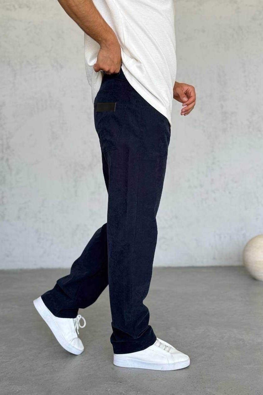 Wholesale Men's Navy Baggy Pants 1504W26-PNT3058
