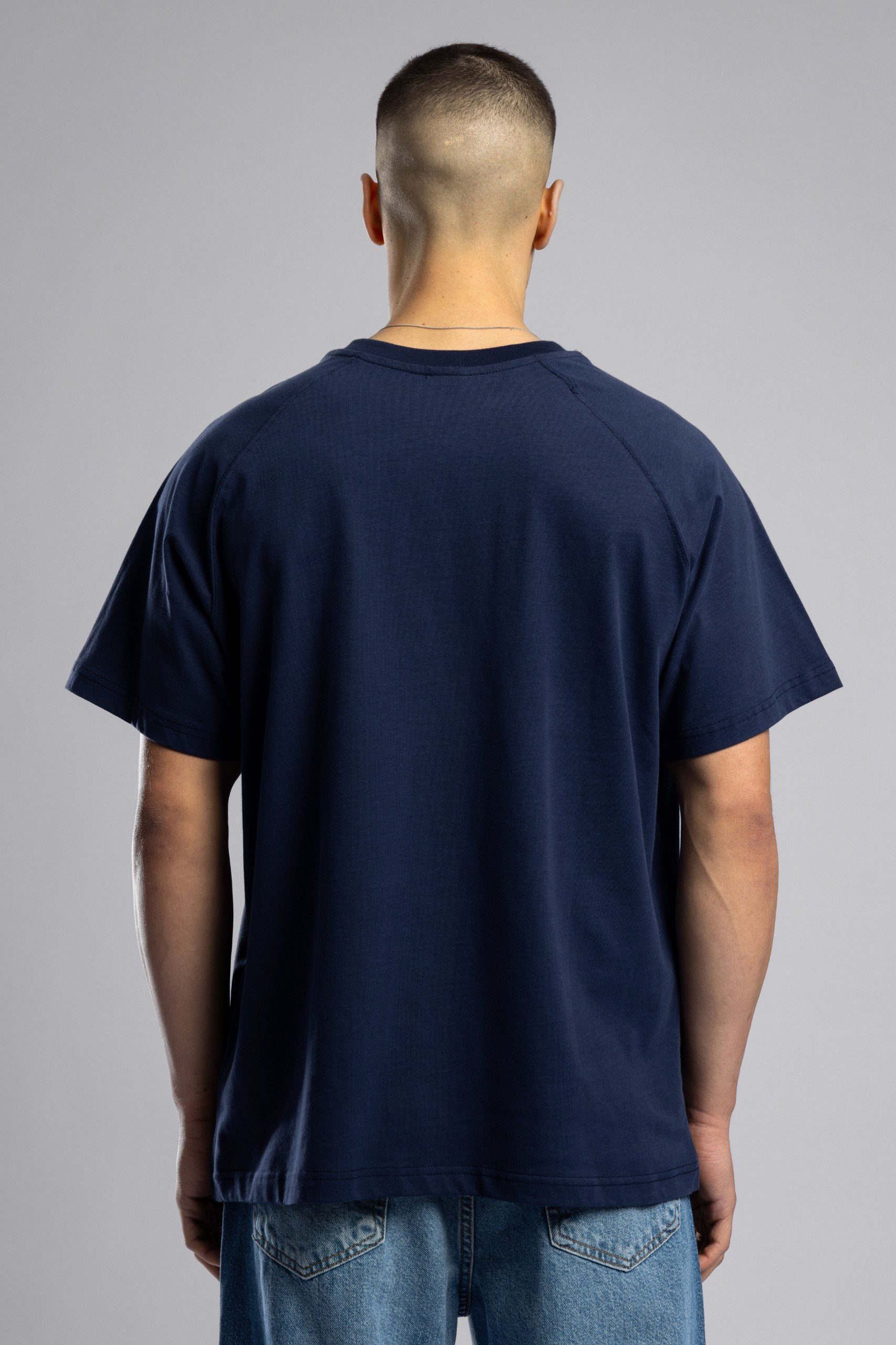Wholesale Men's Navy Basic T-shirt 1503W26-MRT-26013