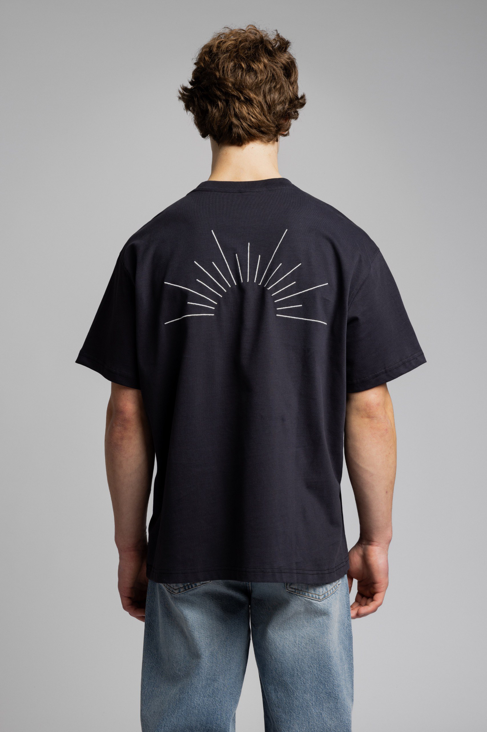 Wholesale Men's Navy Basic T-shirt 1503W26-MRT-26002