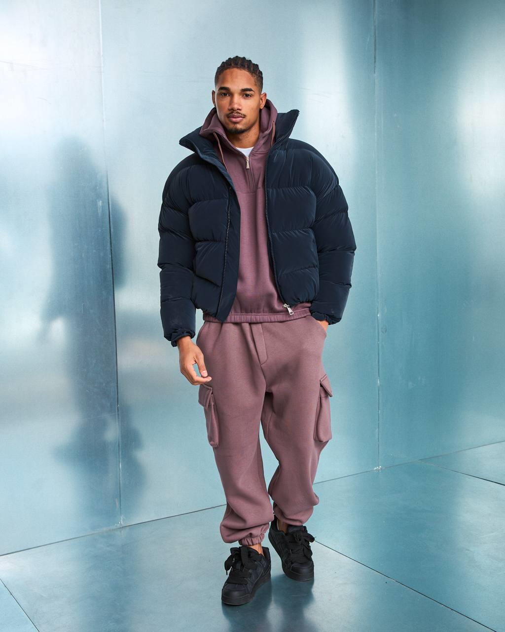 Wholesale Men's Navy Coat  1603W26-M1034 