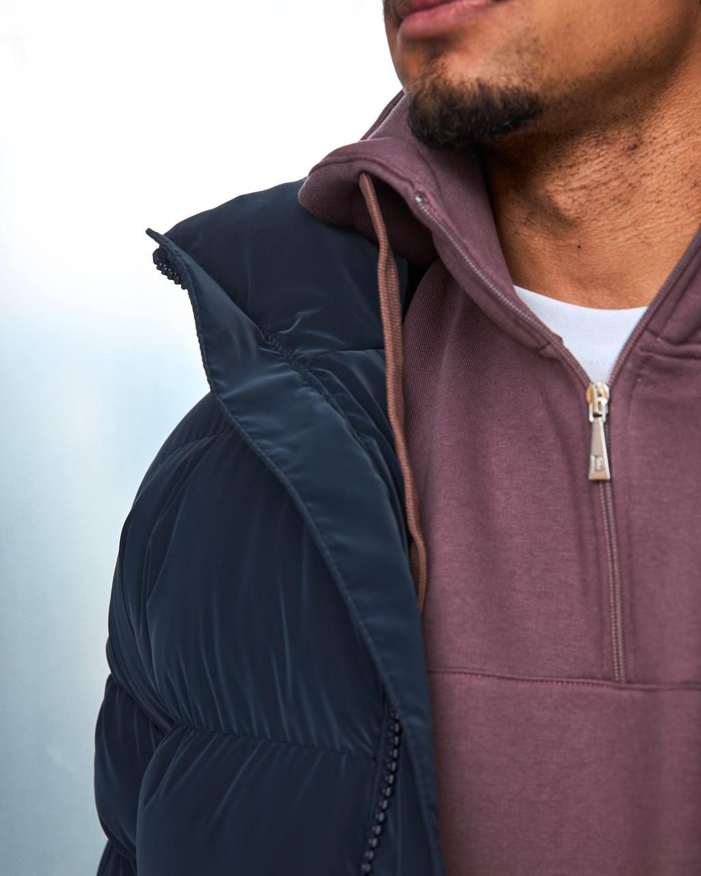 Wholesale Men's Navy Coat  1603W26-M1034 