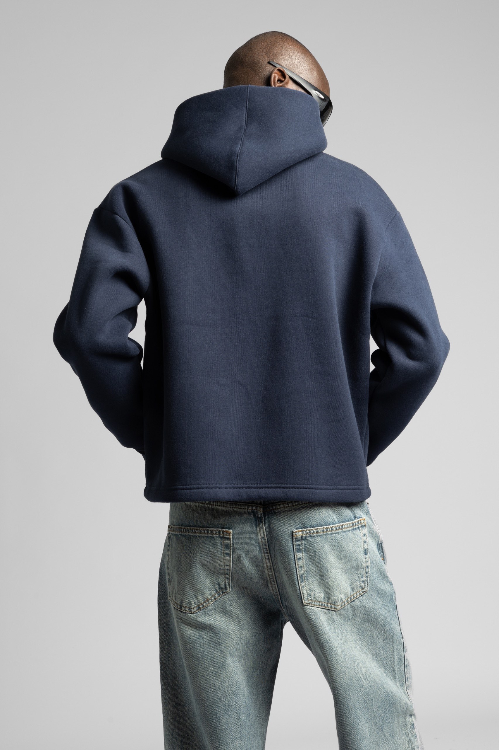 Wholesale Men's Navy Embroidered Sweatshirt  1503FW27-26CK-029