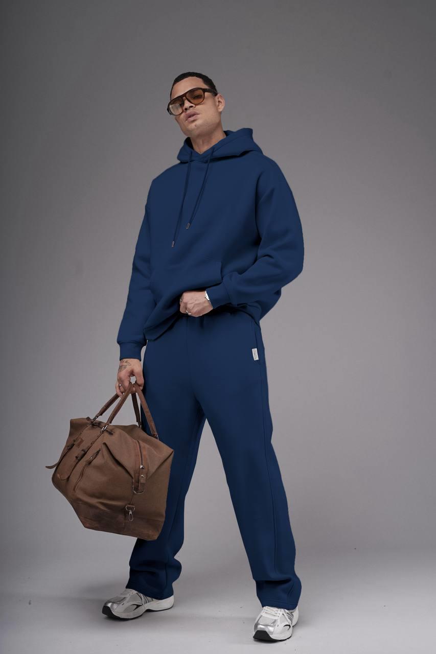Wholesale Men's Navy Oversize Tracksuit 1690W26-129