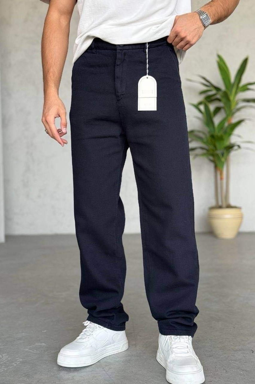 Wholesale Men's Navy Regular Fit Pants 1504W26-PNT5099