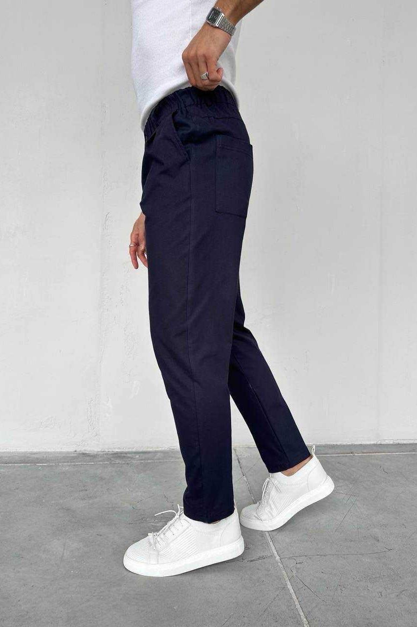 Wholesale Men's Navy Regular Fit Pants 1504W26-PNT5002