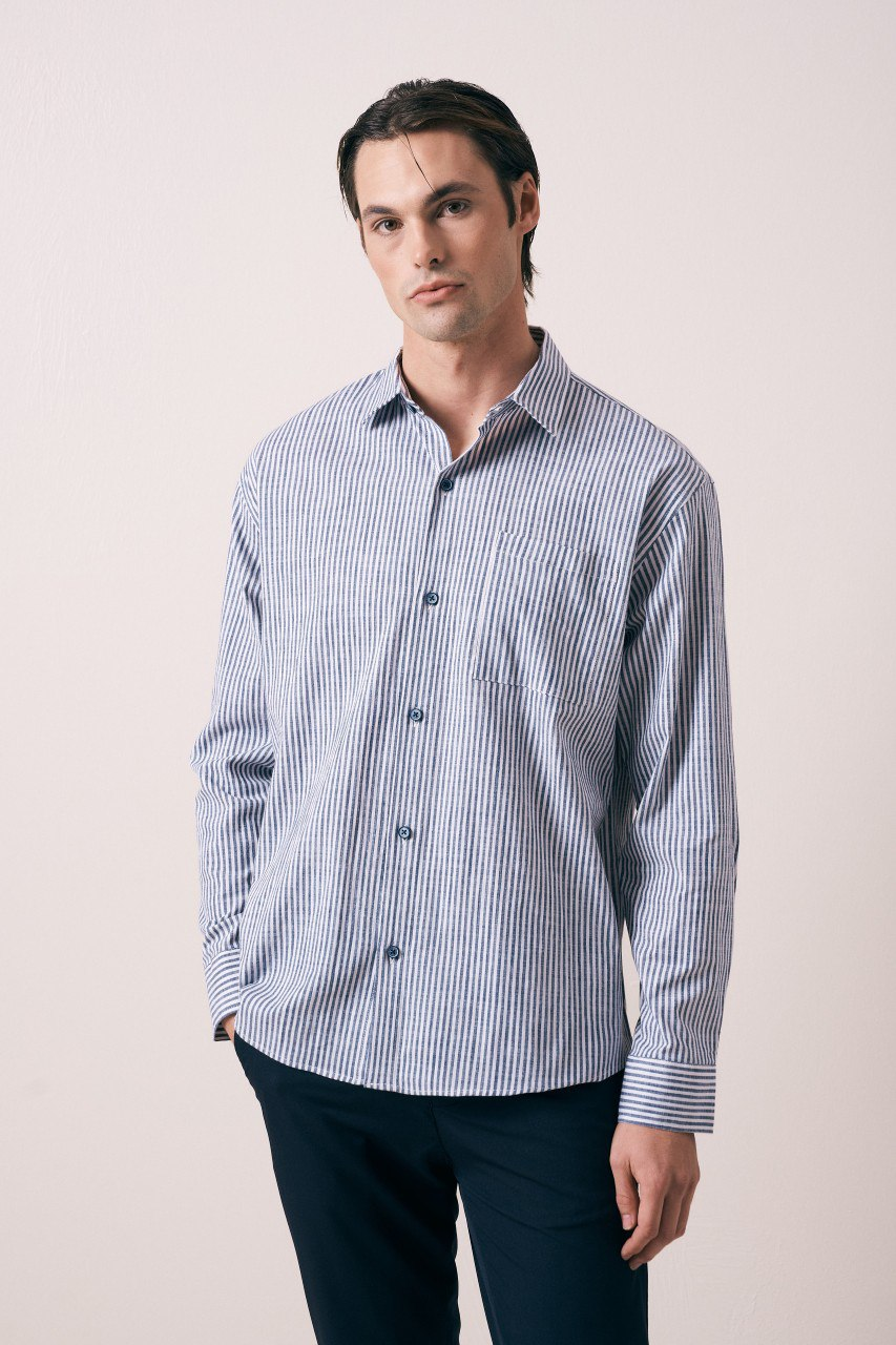 Wholesale Men's Navy Shirt 1609W26-6377 