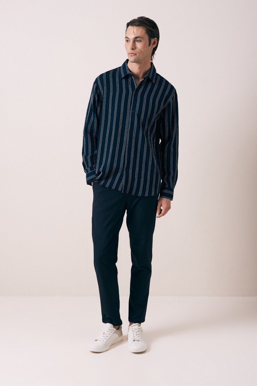 Wholesale Men's Navy Shirt 1609W26-6393 