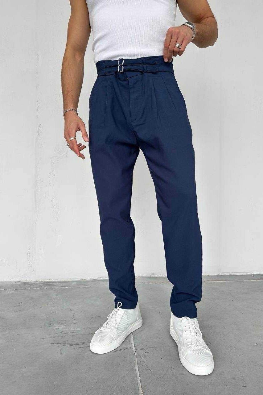 Wholesale Men's Navy Slim Fit Pants 1504W26-PNT5042