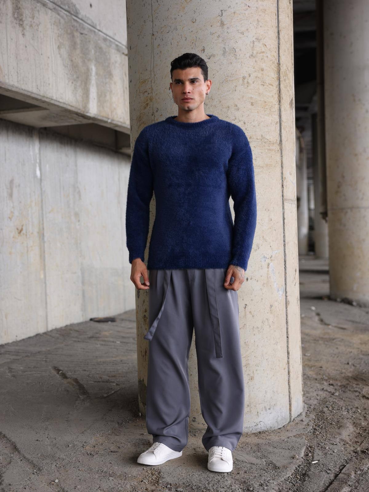 Wholesale Men's Navy Sweater 1603FW27-26TK023 