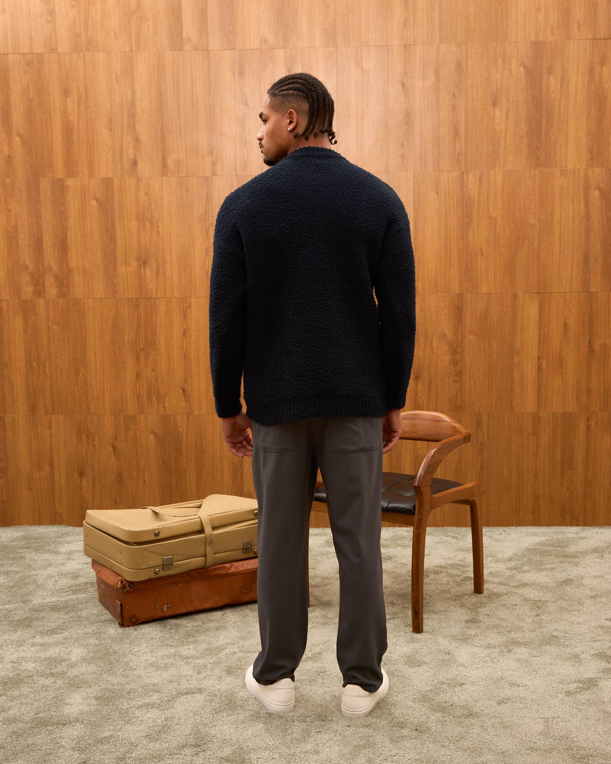 Wholesale Men's Navy Sweater 1603W26-25TK-021