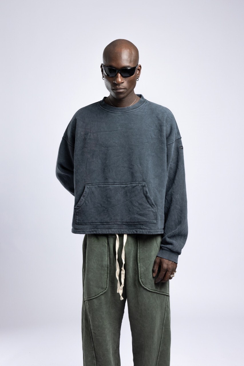 Wholesale Men's Navy Sweatshirt  1503FW27-MRT-4649