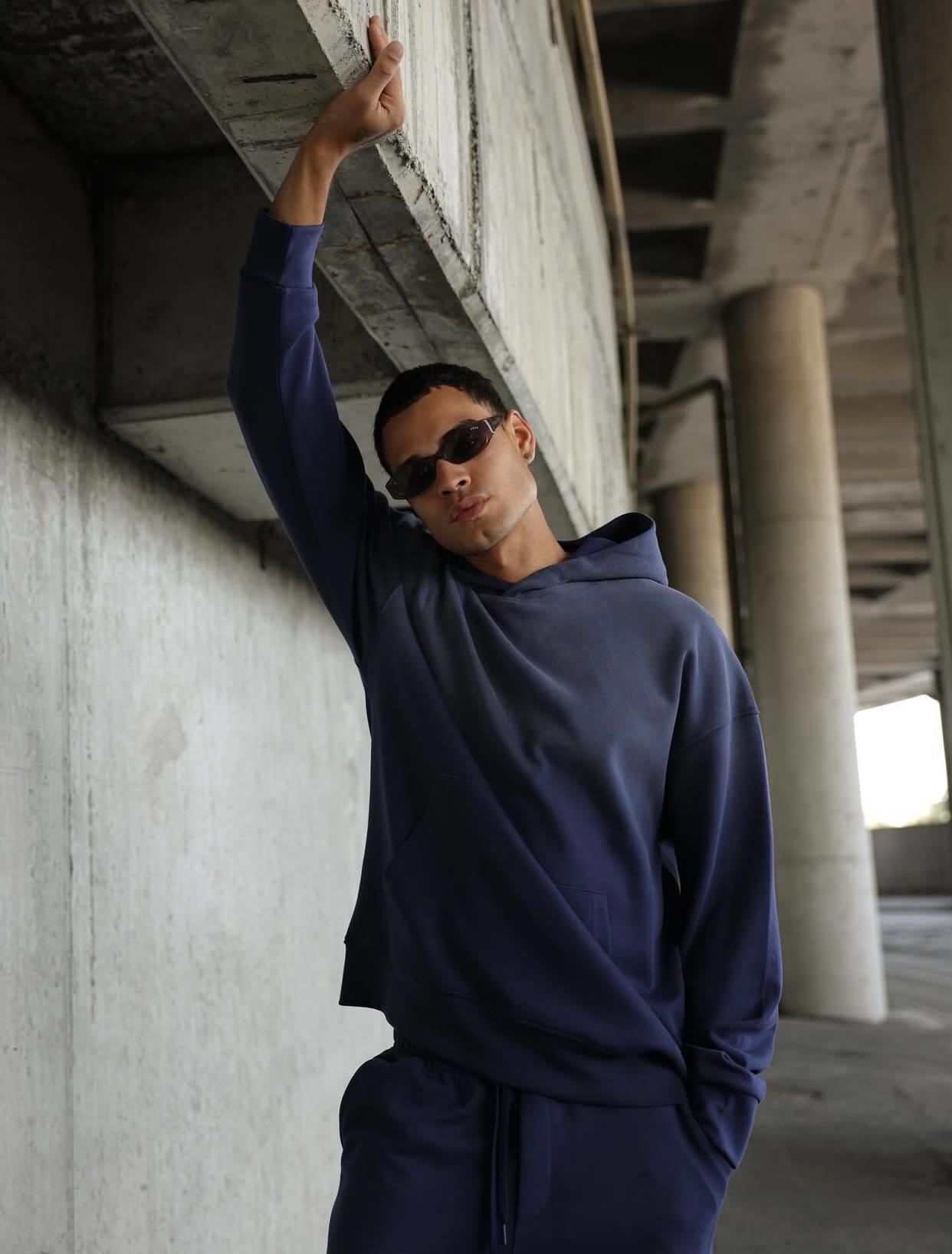 Wholesale Men's Navy Tracksuit 1603W26-25-K007