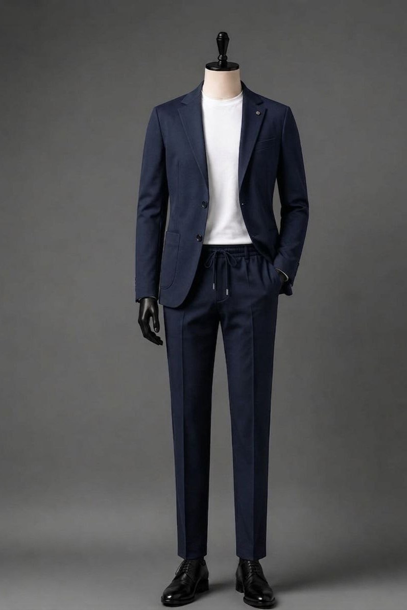 Wholesale Men's Navy Two-Piece Suit 1701W26-109