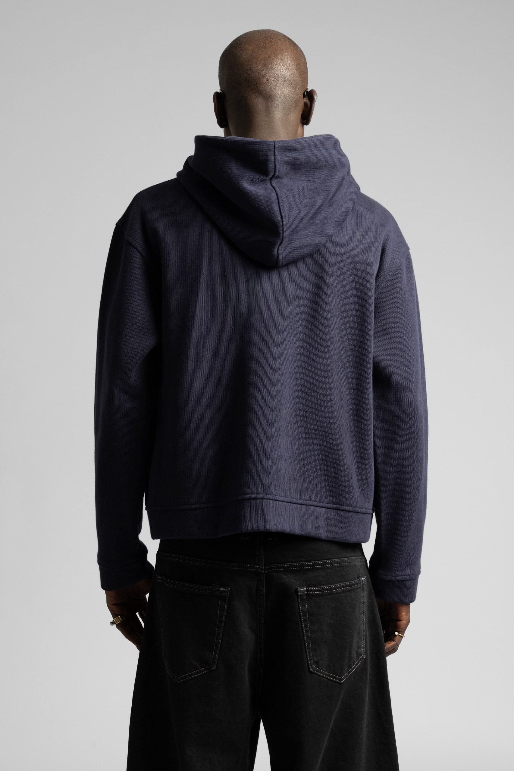 Wholesale Men's Navy Zip Sweatshirt  1503FW27-MRT-4626