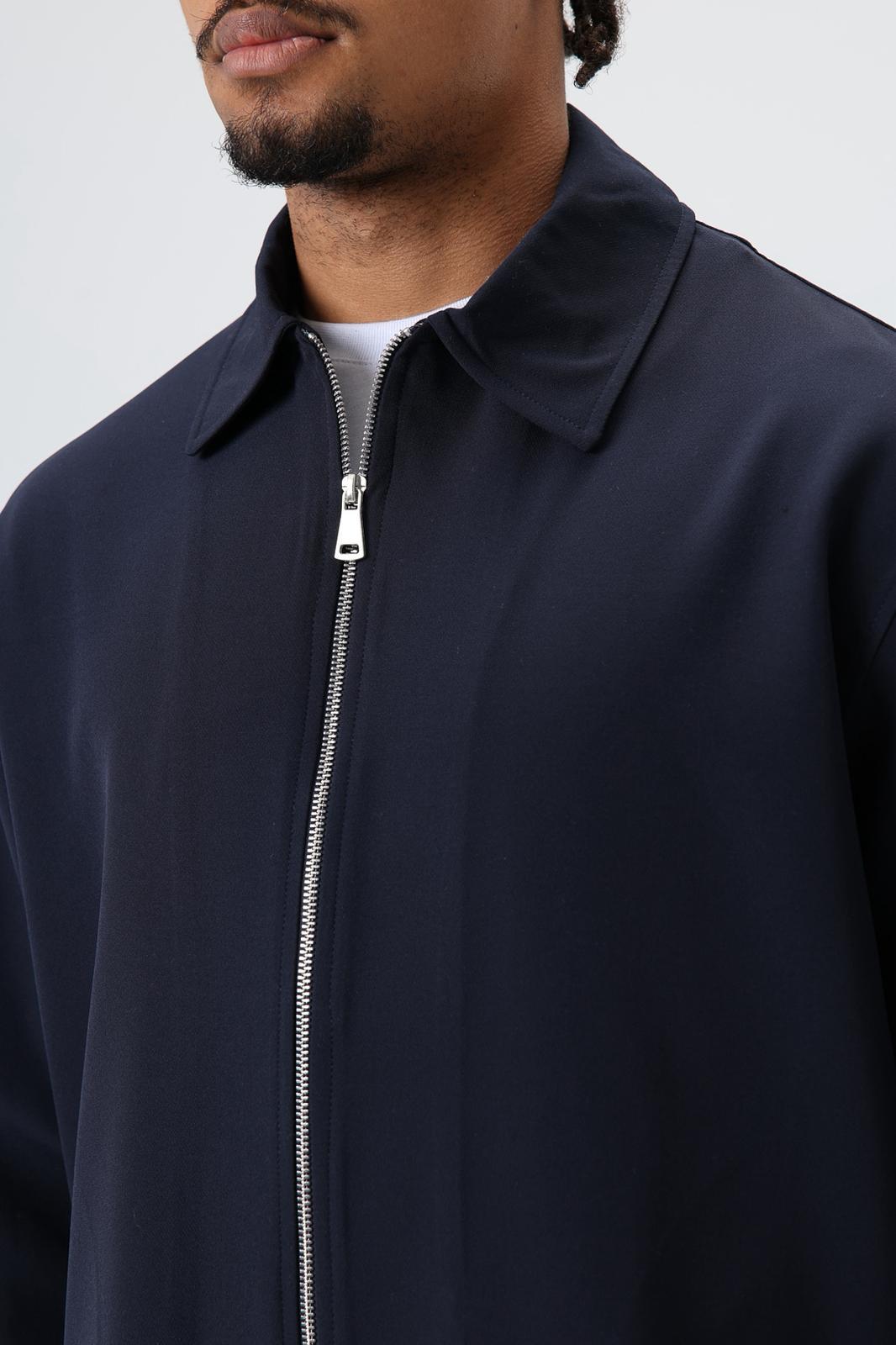 Wholesale Men's Navy Zip-Up Jacket 1605W26-E1006