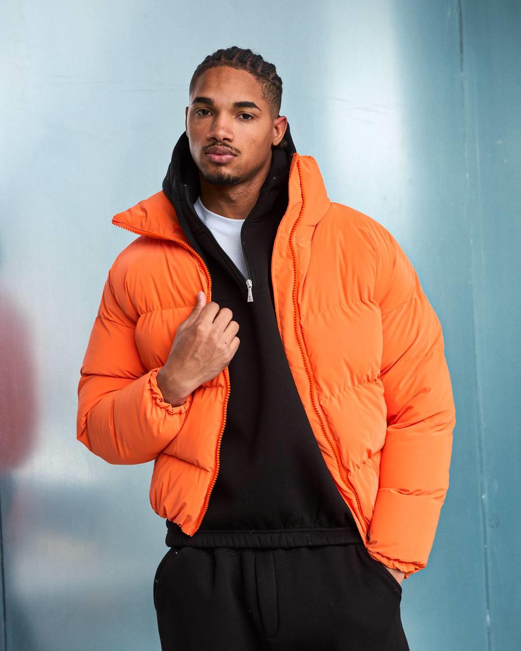 Wholesale Men's Orange Coat  1603W26-M1034 