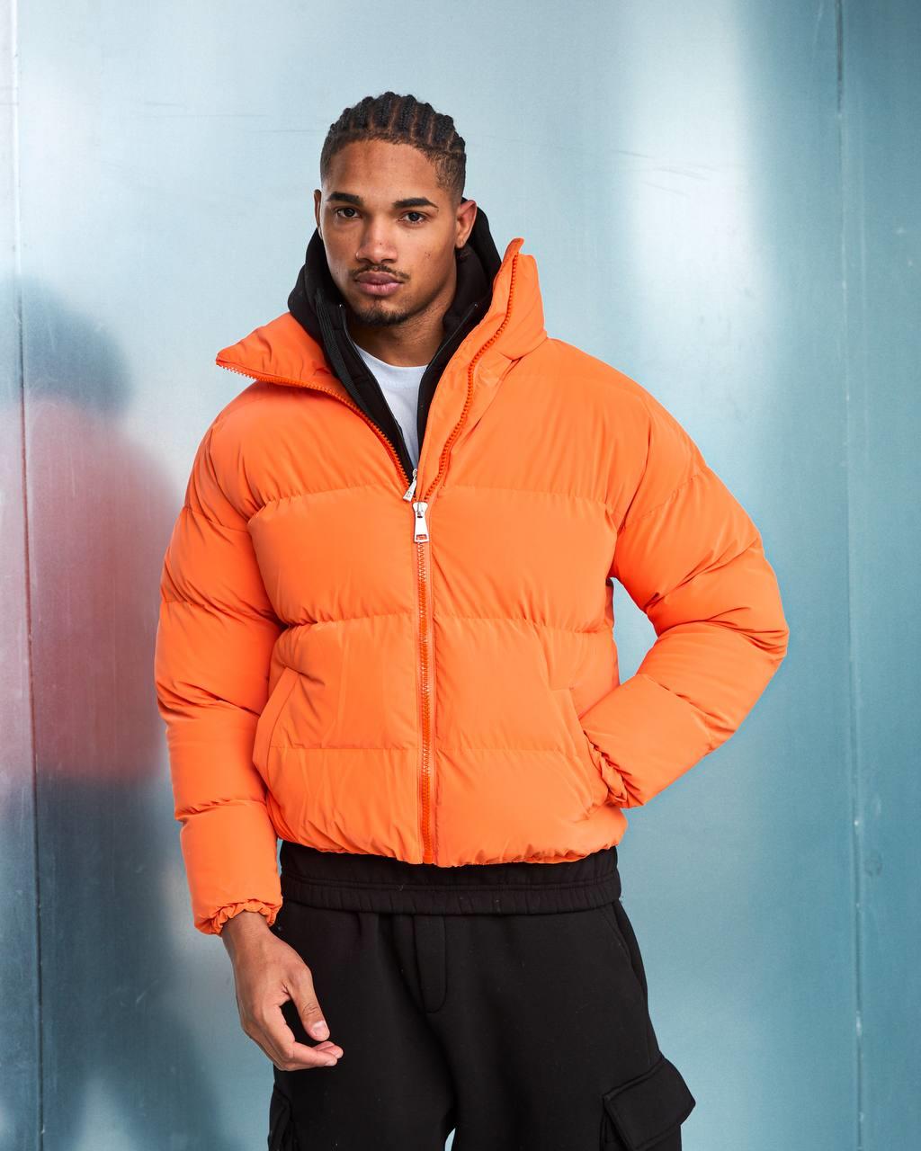 Wholesale Men's Orange Coat  1603W26-M1034 