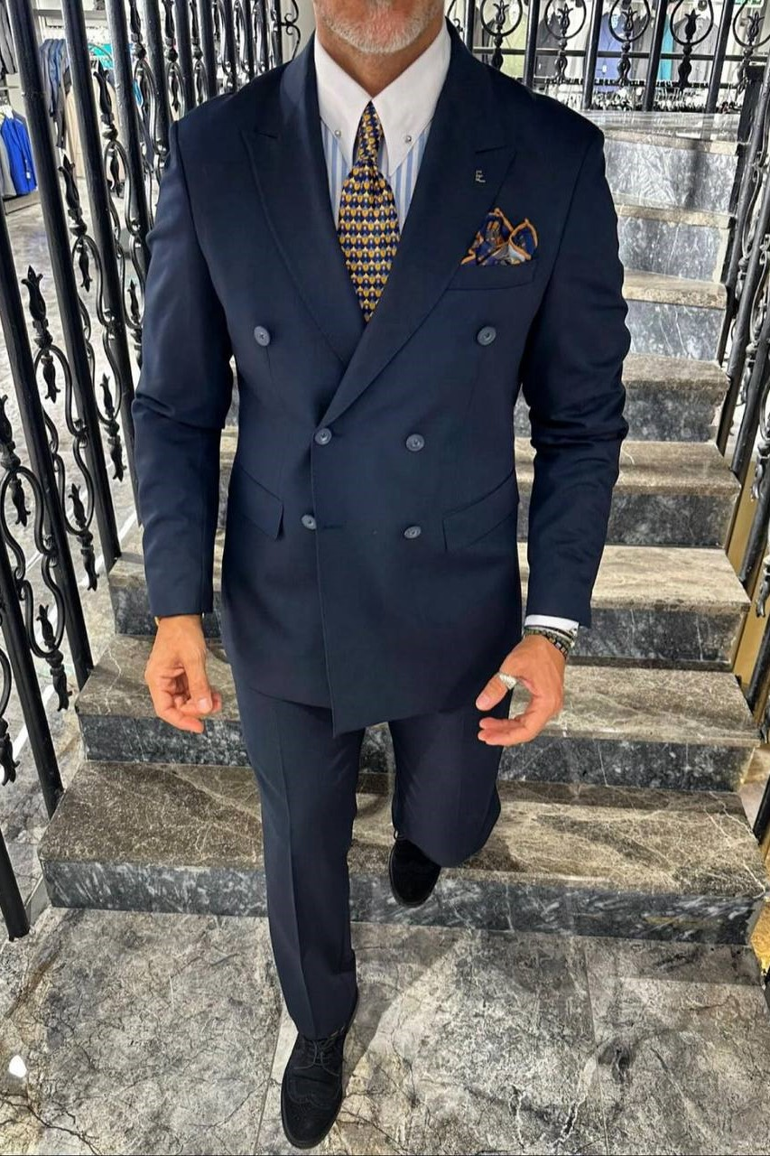 Wholesale Men's Parliament Blue Two-Piece Suit 1702W26-5627