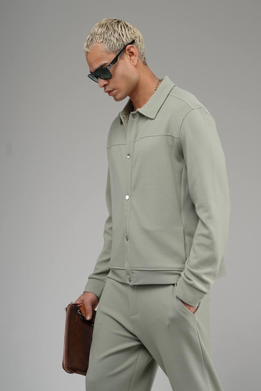 Wholesale Men's Pastel Mint Oversize Tracksuit 1690W26-135.