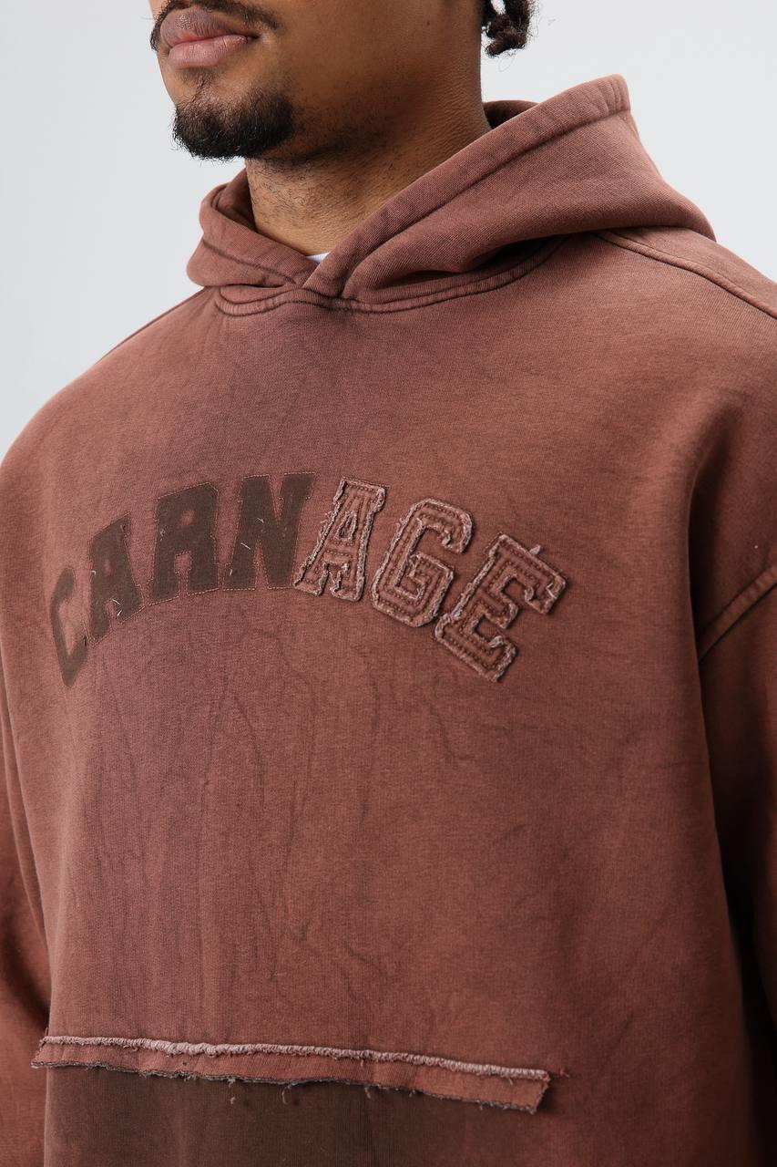 Wholesale Men's Tobacco Brown Hoodie 1605W26-E71-101