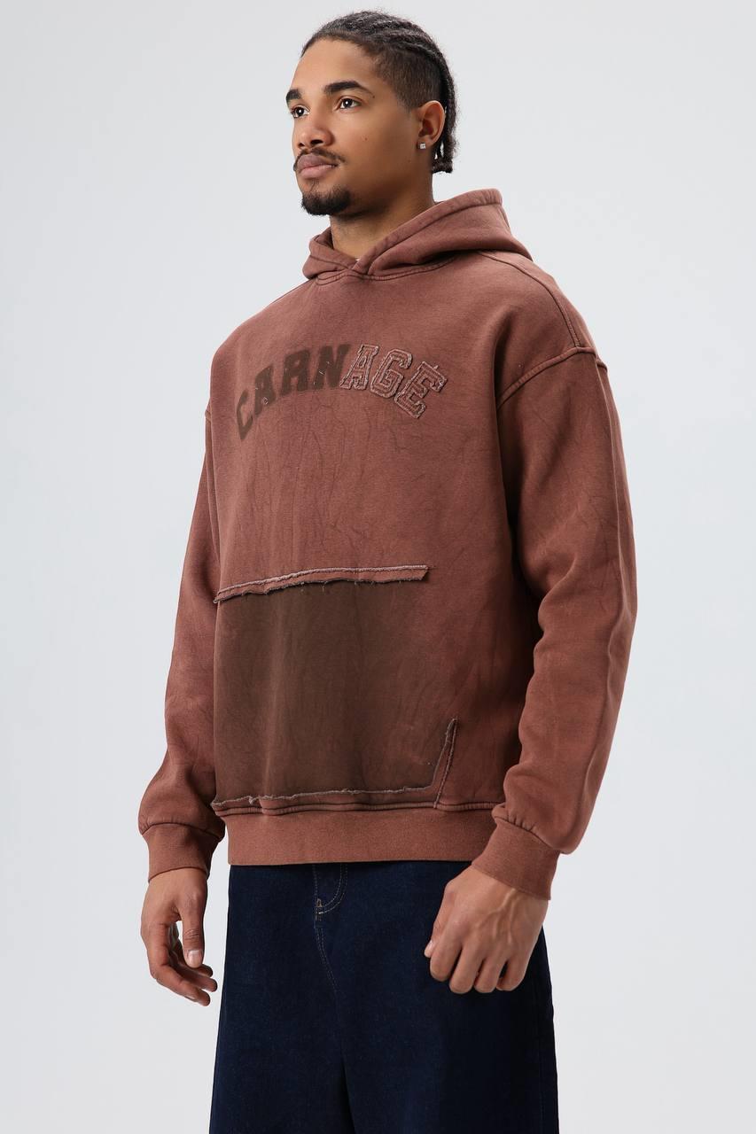 Wholesale Men's Tobacco Brown Hoodie 1605W26-E71-101