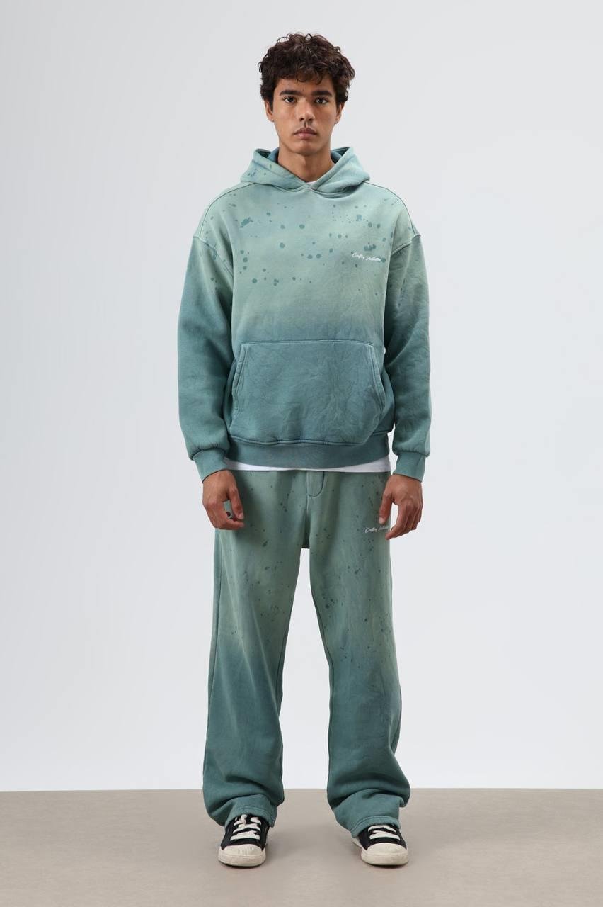 Wholesale Men's Turquoise Oversize Tracksuit  1604W26-V90-16