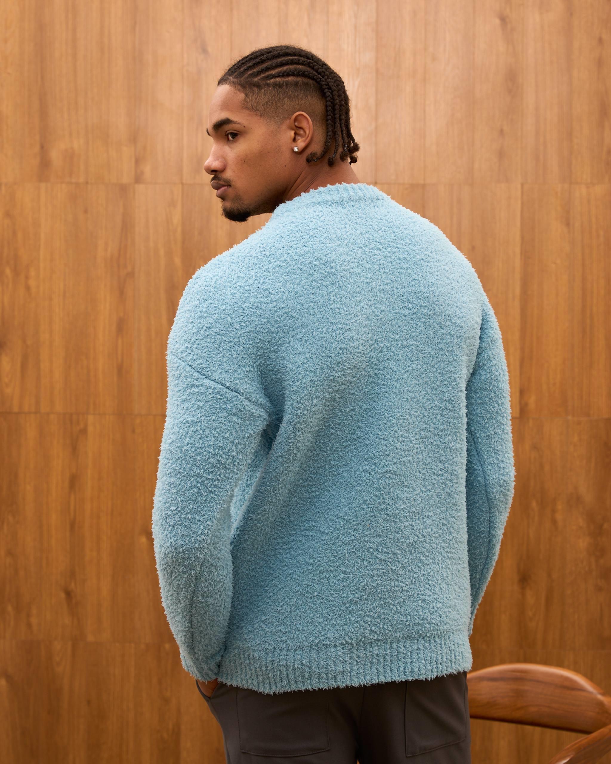 Wholesale Men's Turquoise Sweater 1603W26-25TK-021