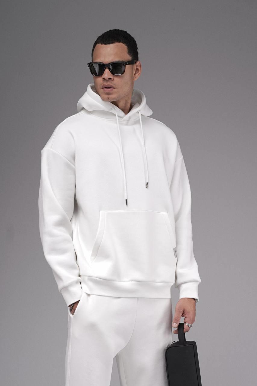 Wholesale Men's White Oversize Tracksuit 1690W26-129
