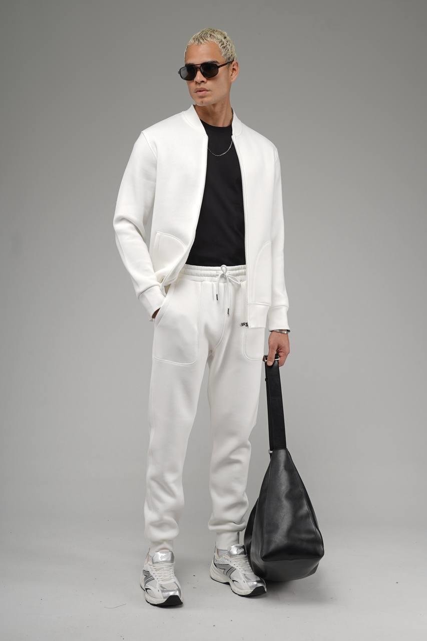 Wholesale Men's White Tracksuit 1690W26-128