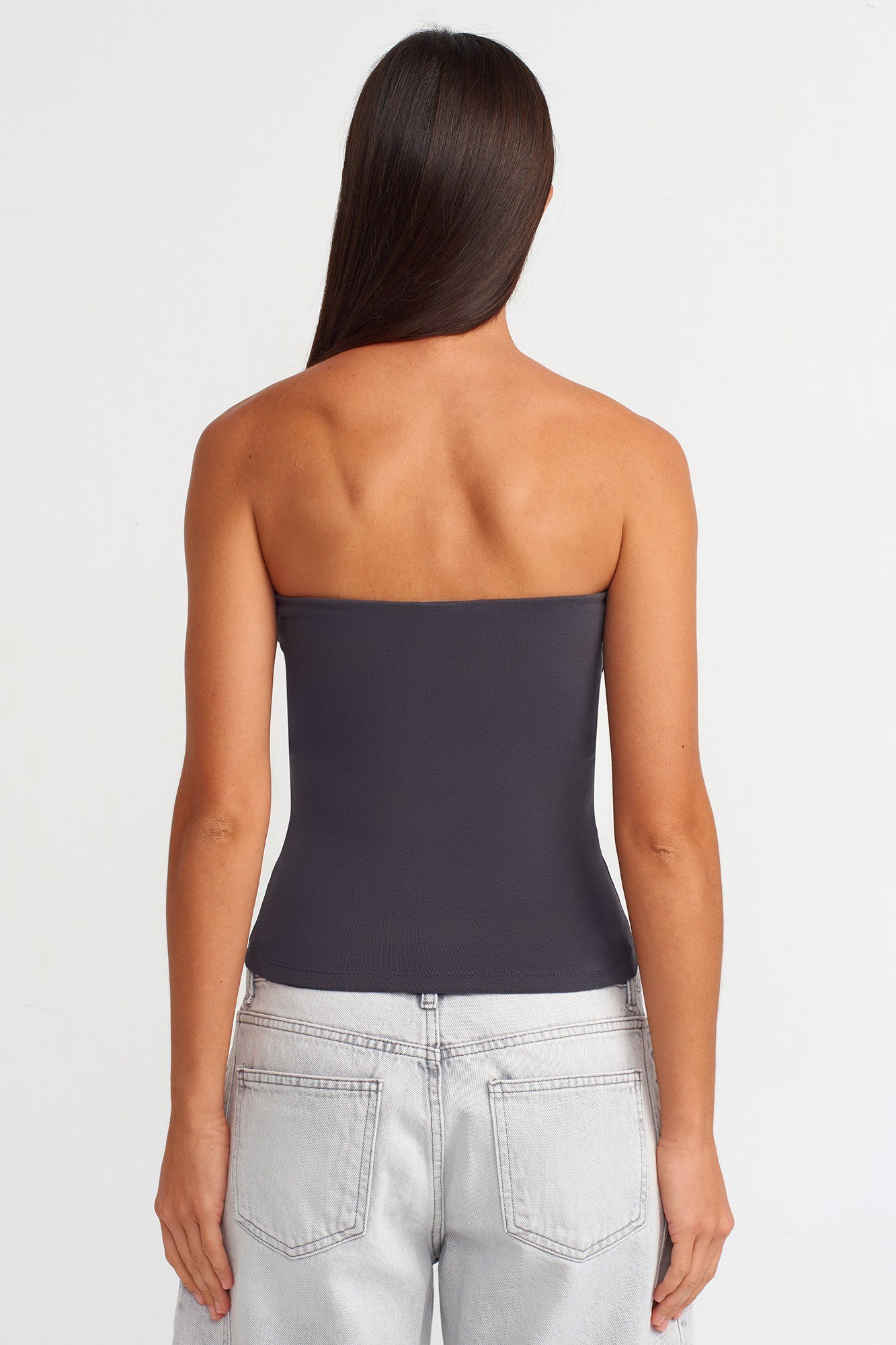 Wholesale Women's Anthracite Bandeau Top 0431-20659